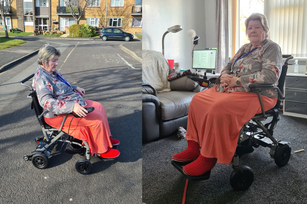 Connect the best folding electric wheelchair indoors or outdoors