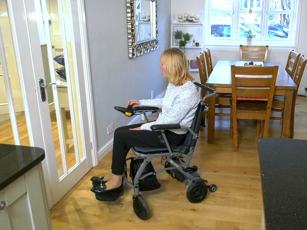 Connect best folding electric wheelchair for indoor use